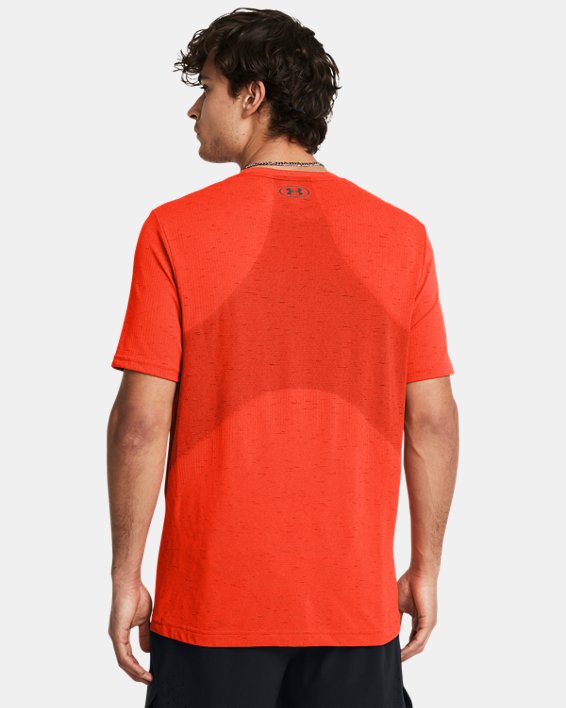 Camiseta de manga corta UA Vanish Seamless para hombre, Orange, pdpMainDesktop image number 1